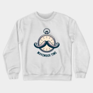 Movember Time Crewneck Sweatshirt